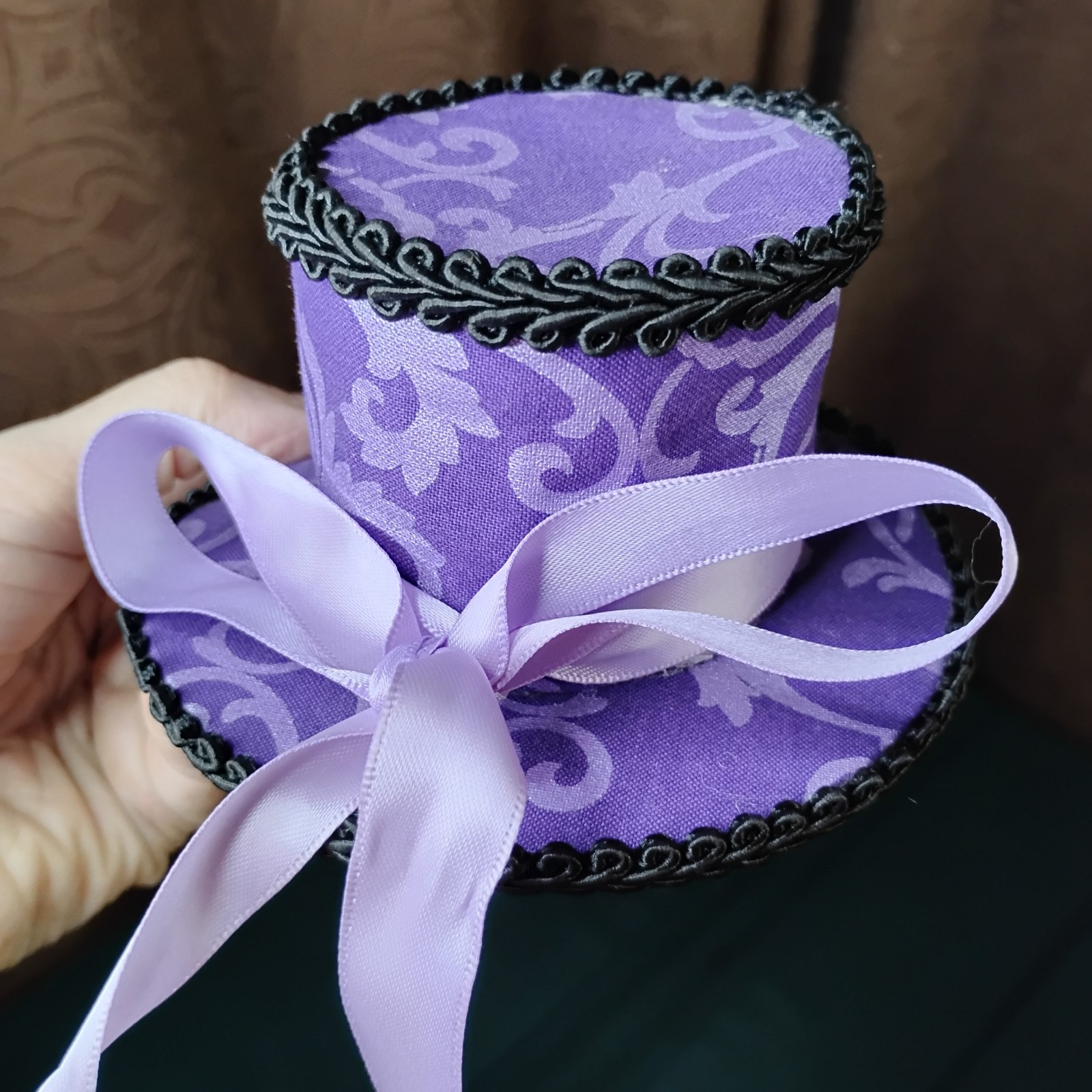 Ladys Mini Purple Hat Hair Clip Costume Accessory Red Hat Tea Party Masquerade R