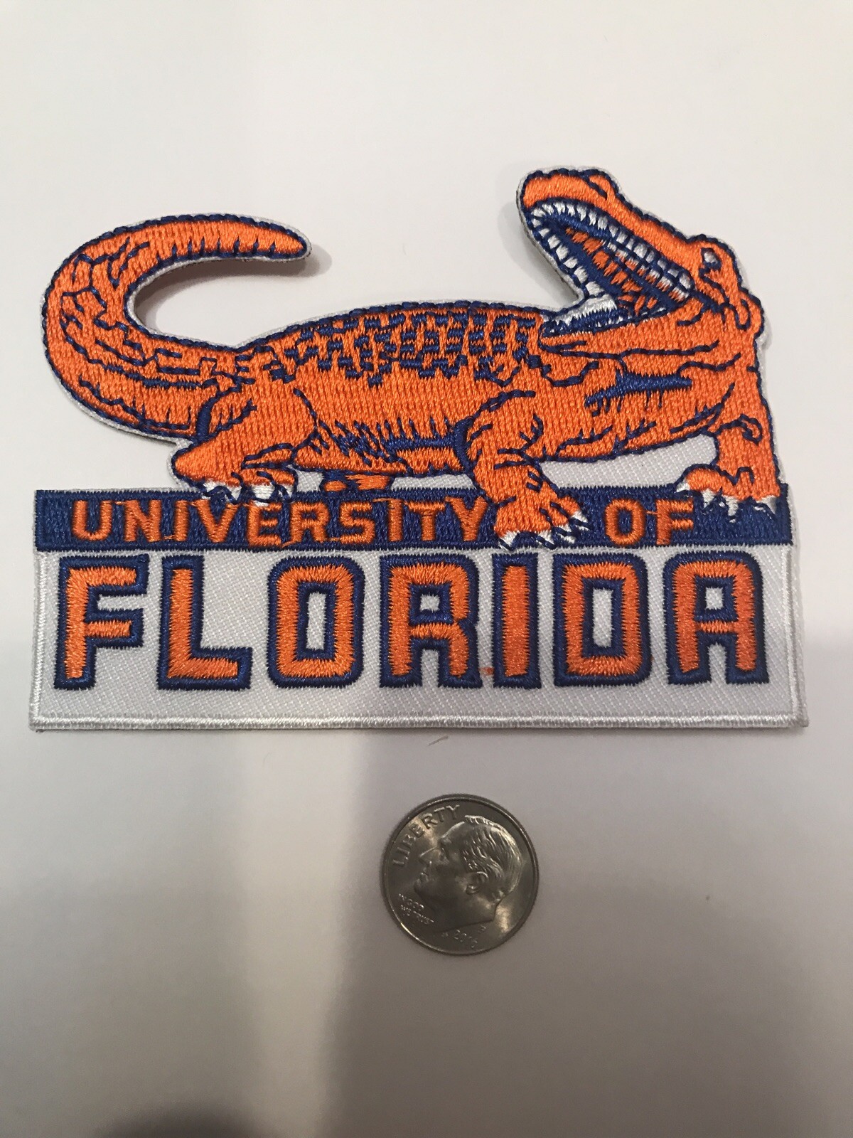 UF Florida Gators Vintage Embroidered Iron On Patch 3.5” X 2.5"