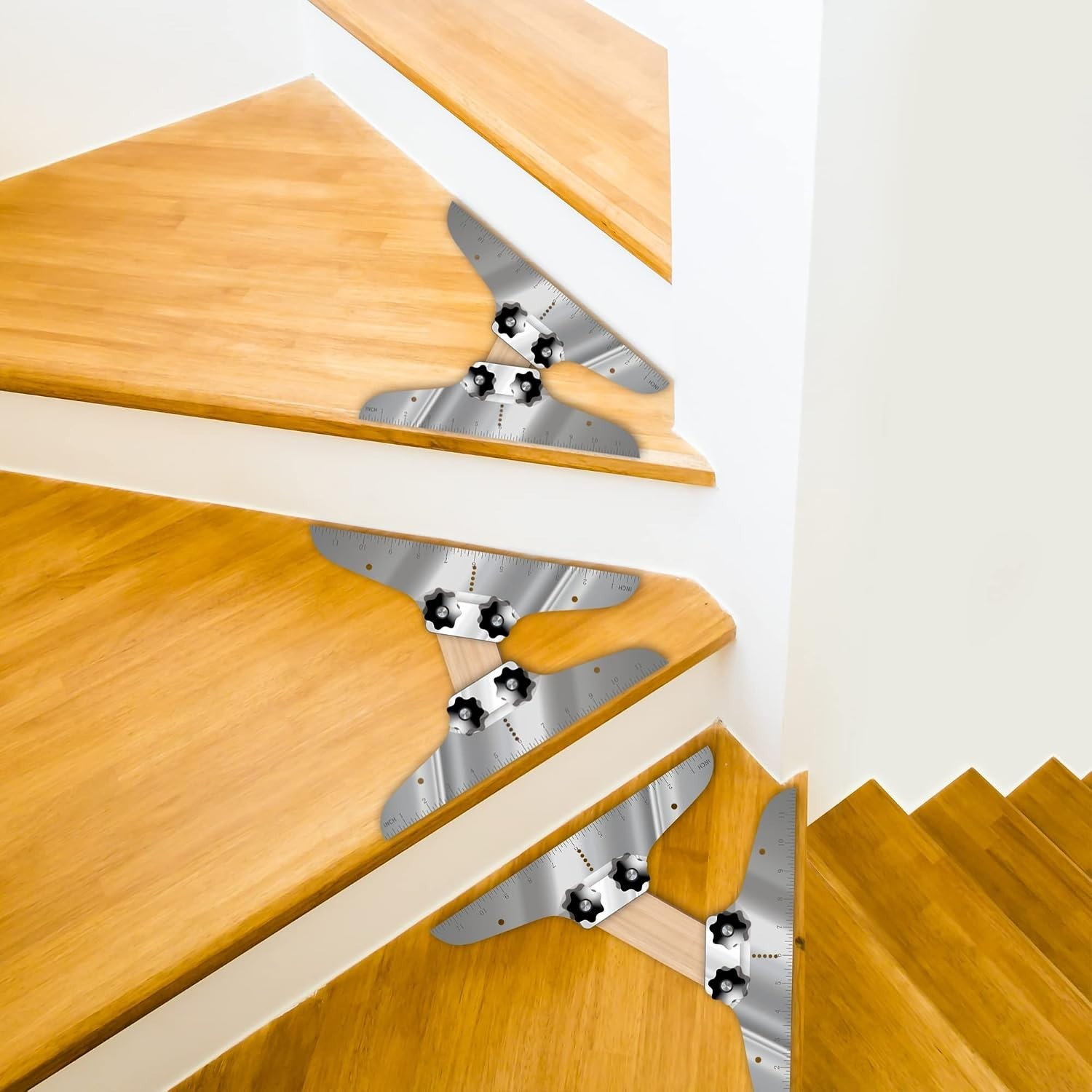 Essential Stair Tread Template Tool for Accurate Cuts - Easy to Use & Reusable