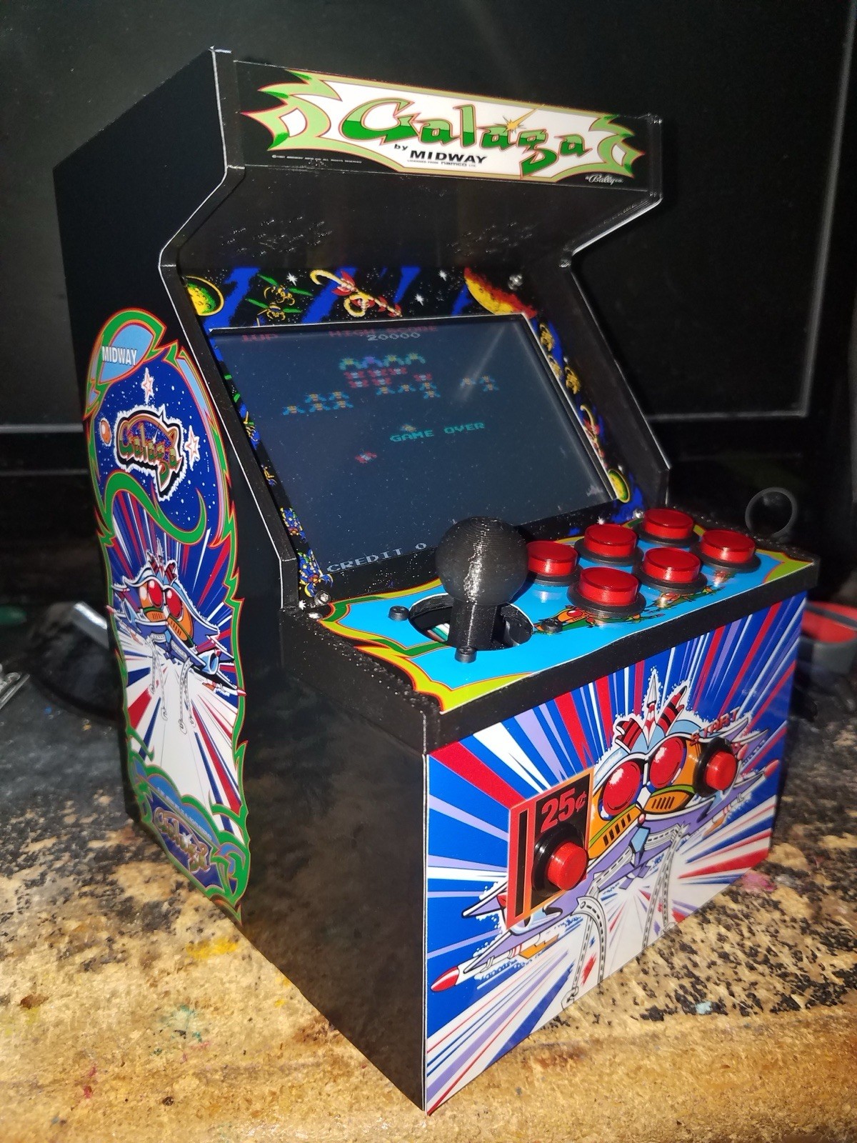 Mini 3D Printed Portable Arcade Cabinet (Raspberry Pi) (Choose Your Artwork)