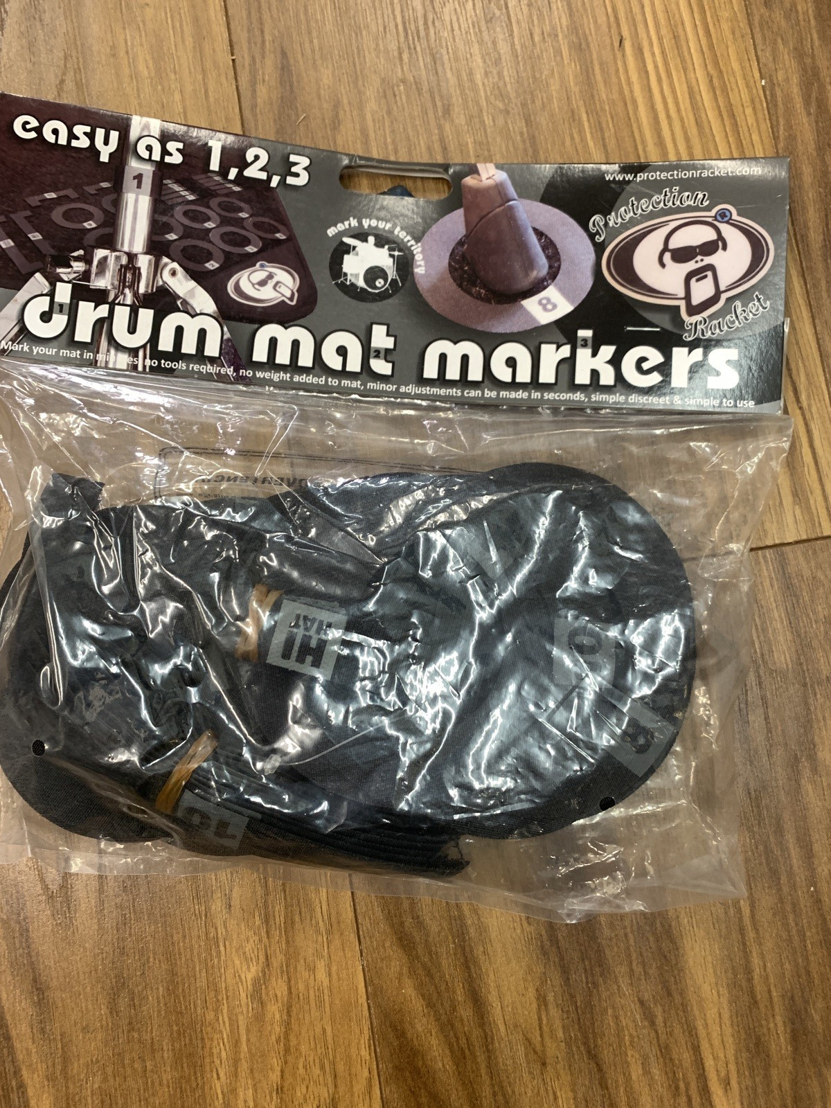 Protection Racket Drum Kit Mat/Carpet  Markers Numbered