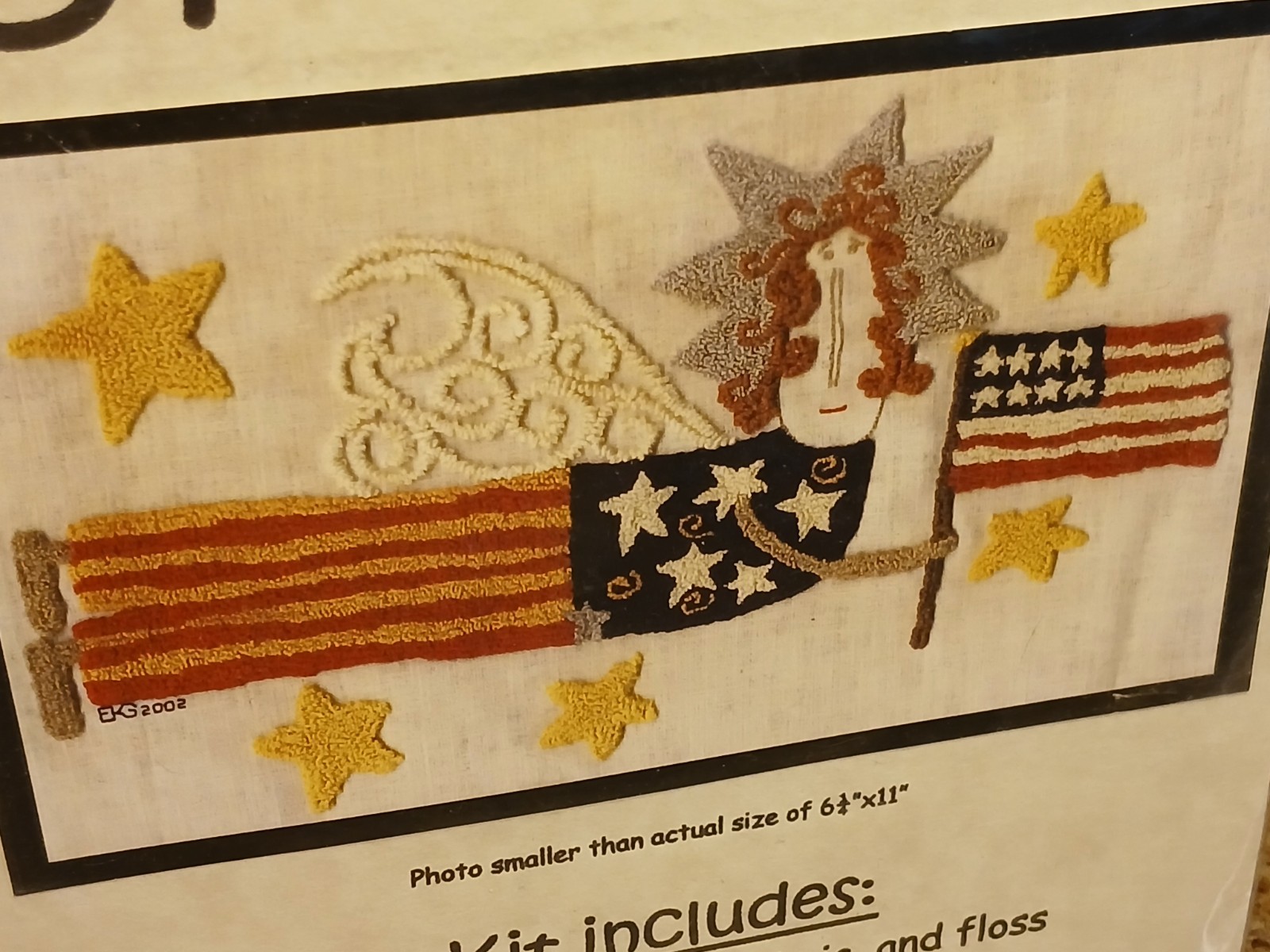 IGOLOCHKOY Punchneedles "Liberty Up Above" Kit Instructions Pattern Fabric Floss