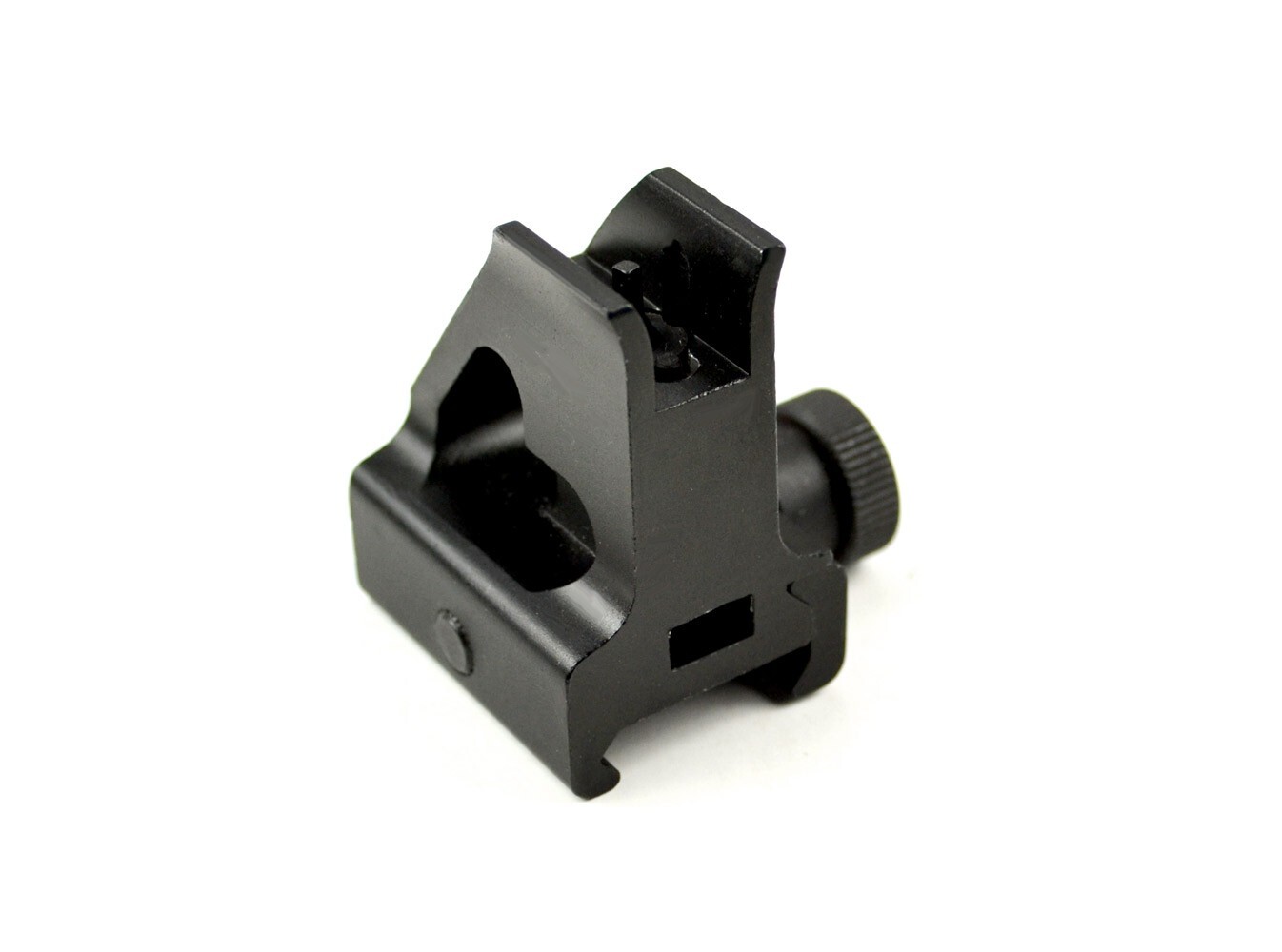 Fixed Front Backup Sight Post, Aluminum, Black