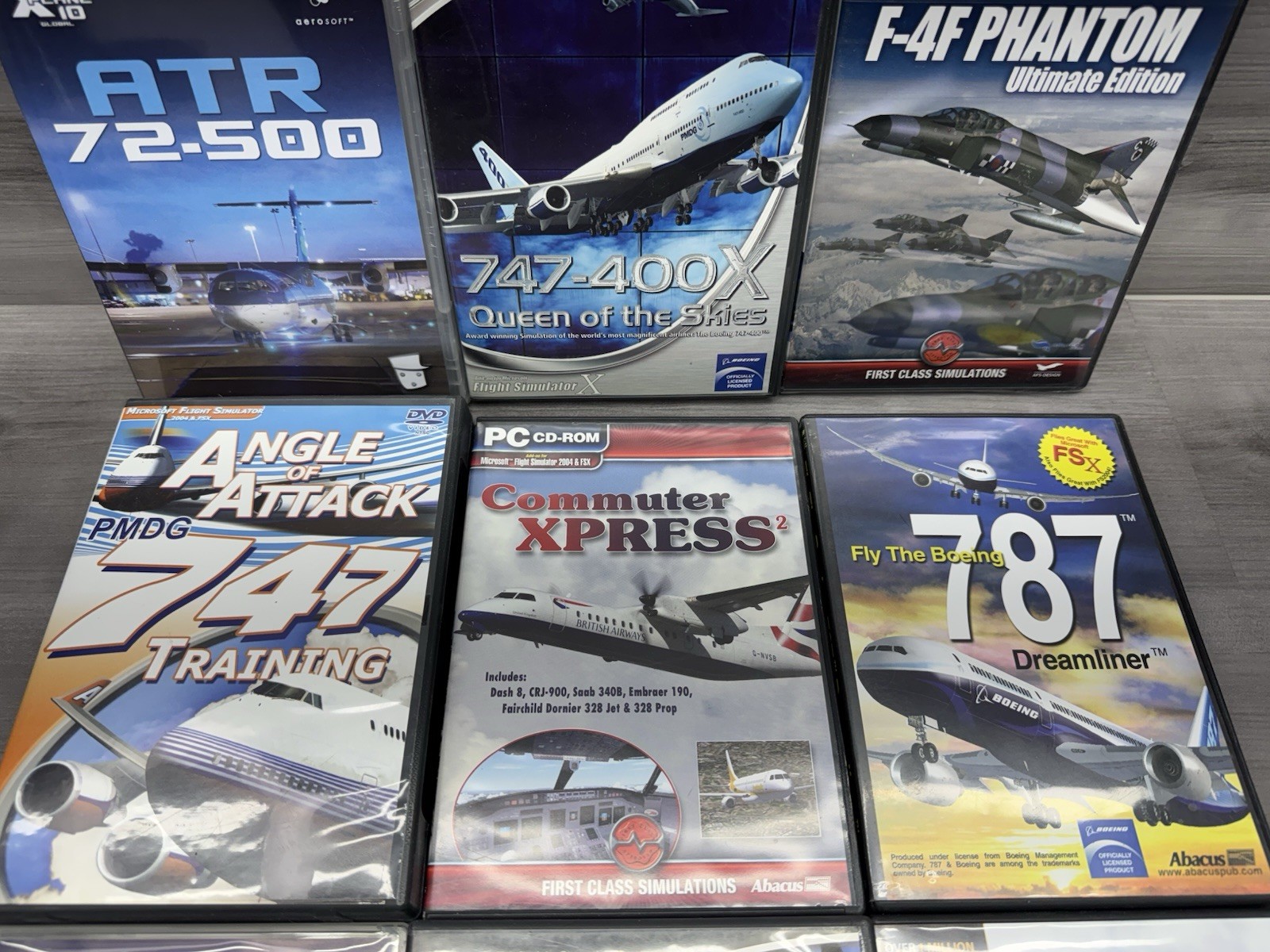 Large Lot Of Flight & Train Simulator Software Add-ons& Aviation Test Prep DVDs