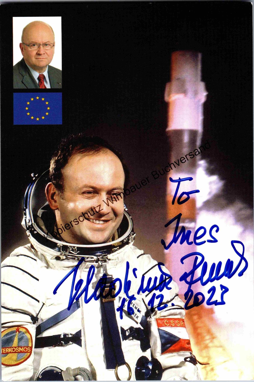 Original autograph Vladimir Remek astronaut and ambassador /// autograph 331547