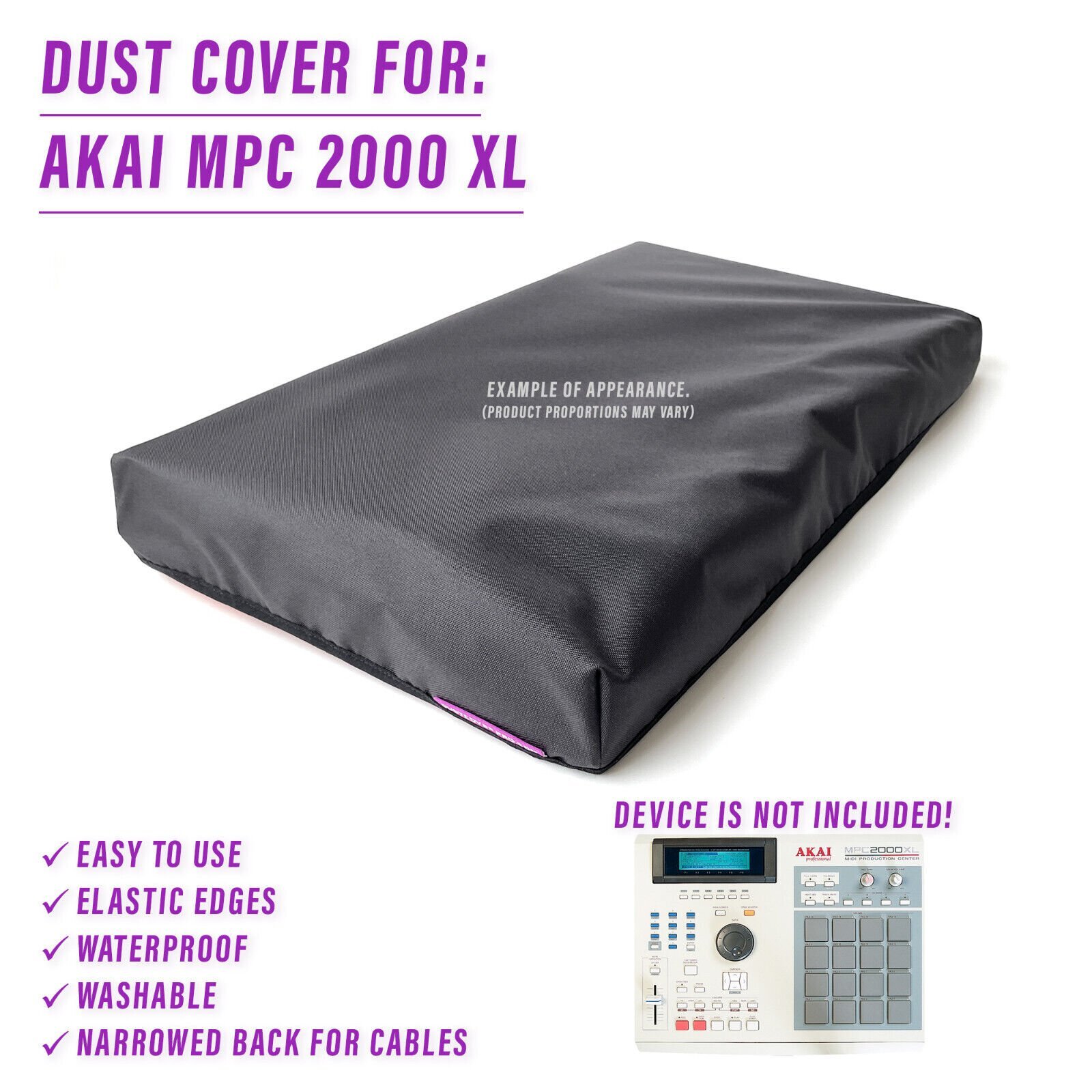 DUST COVER for Akai MPC 2000, 2000 XL
