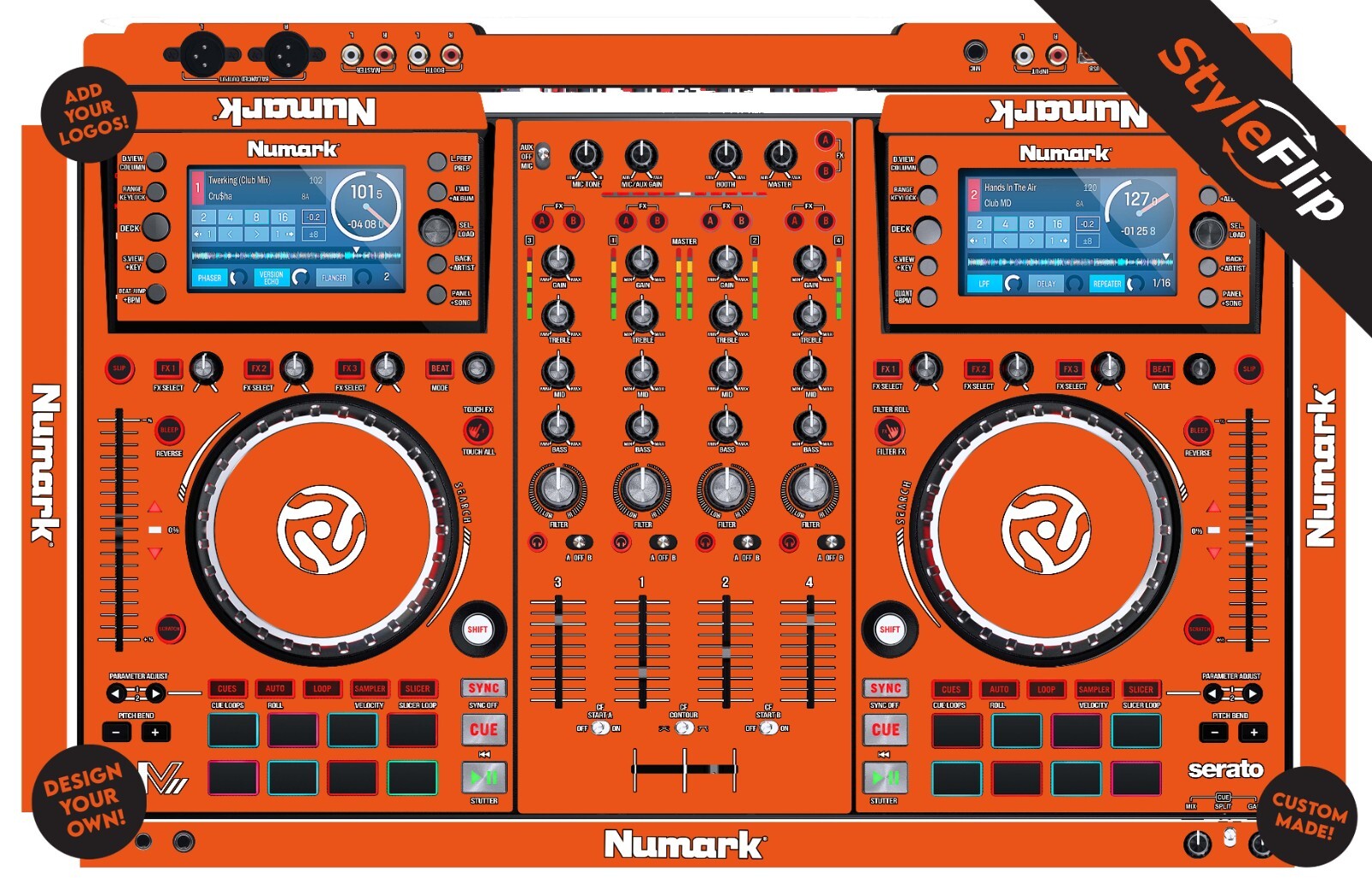 Numark NV2 Skin | Custom Design | Protective Decal | StyleFlip Skins