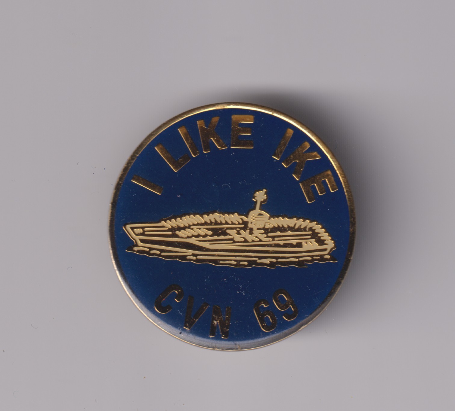 USS Eisenhower I Like Ike CVN 69 badge morale?  1970s US Navy carrier aviation