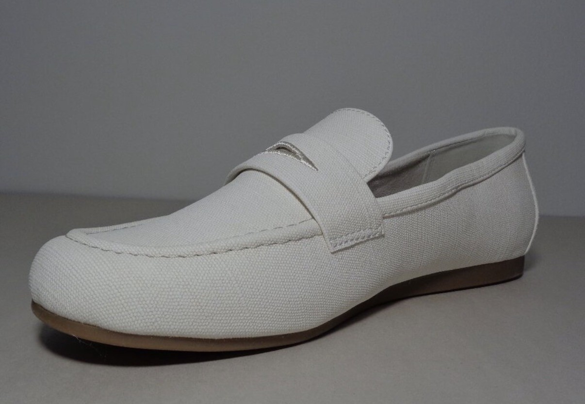 Kensie Size 8 M / YELENA / Cream / Canvas / Penny Loafers / New Women's Shoes