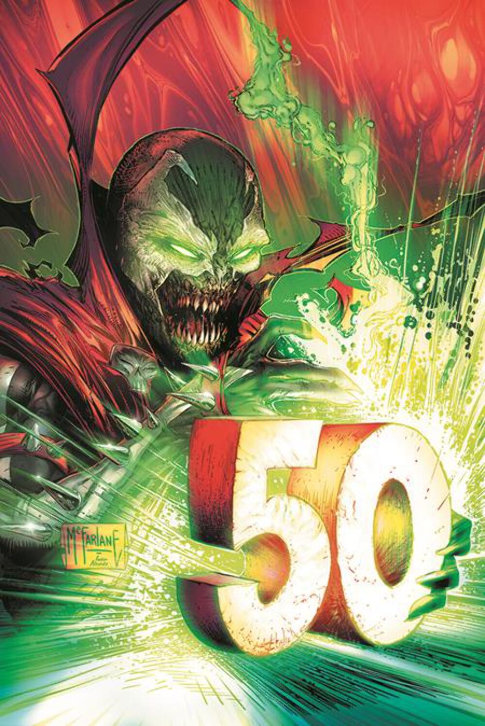 KING SPAWN #50 TODD MCFARLANE 1:100 VIRGIN VARIANT 2025