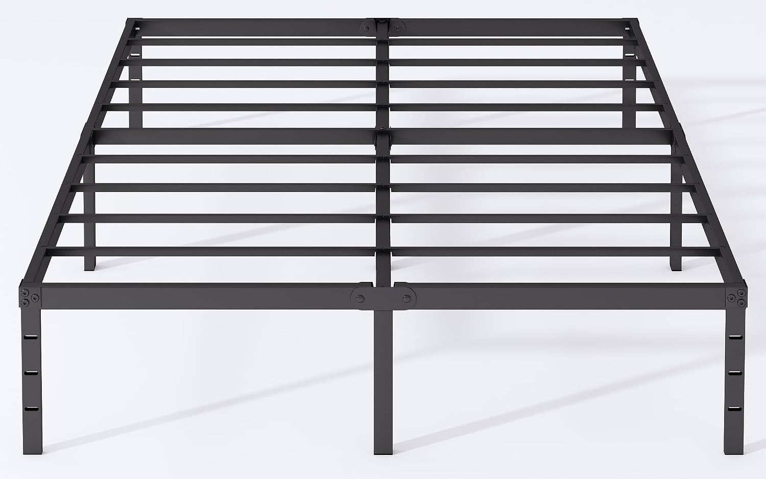 Full Size Metal Platform Bed Frame 18 Inch Tall, No Box Spring Needed, Heavy Dut