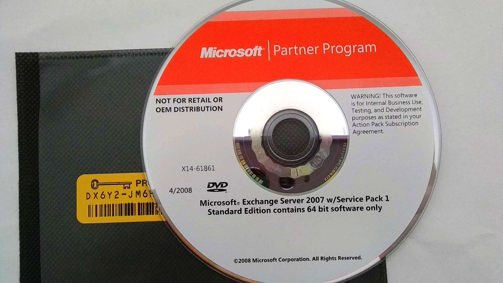 Microsoft Exchange Server 2007 Standard 64 bit Full Version w/ 3 Keys for 3 PCs
