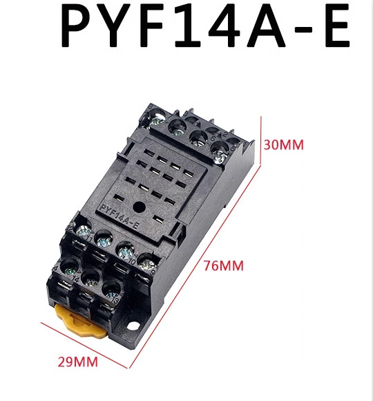 OMRON PYF14A-E Relay Base Socket PYF14AE Use For MY4NJ, H3Y-4 New