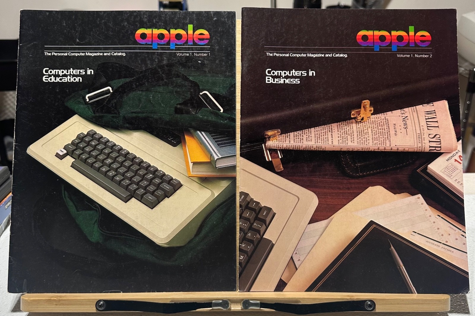 Apple Personal Computer Magazine and Catalog Volume 1 Issue 1 & Issue 2 VTG