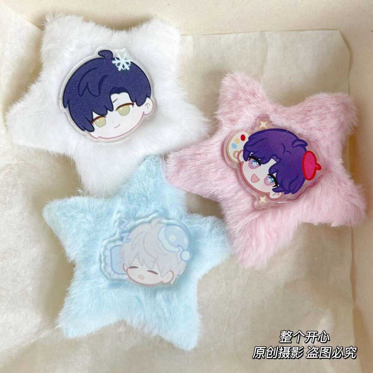 Love and Deepspace Series Plush Barrette Gift Hair Clip Hair Accessories Cosplay