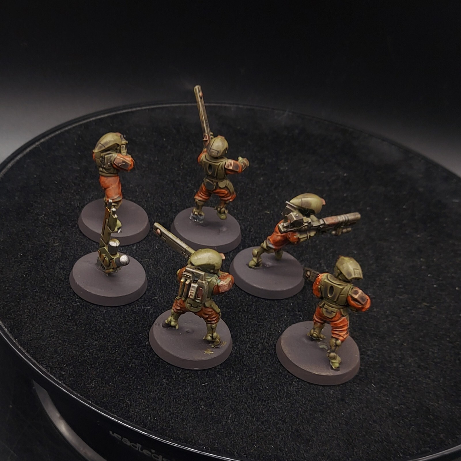 Well Painted Warhammer 40k tau fire warriors×5 B2 games workshop