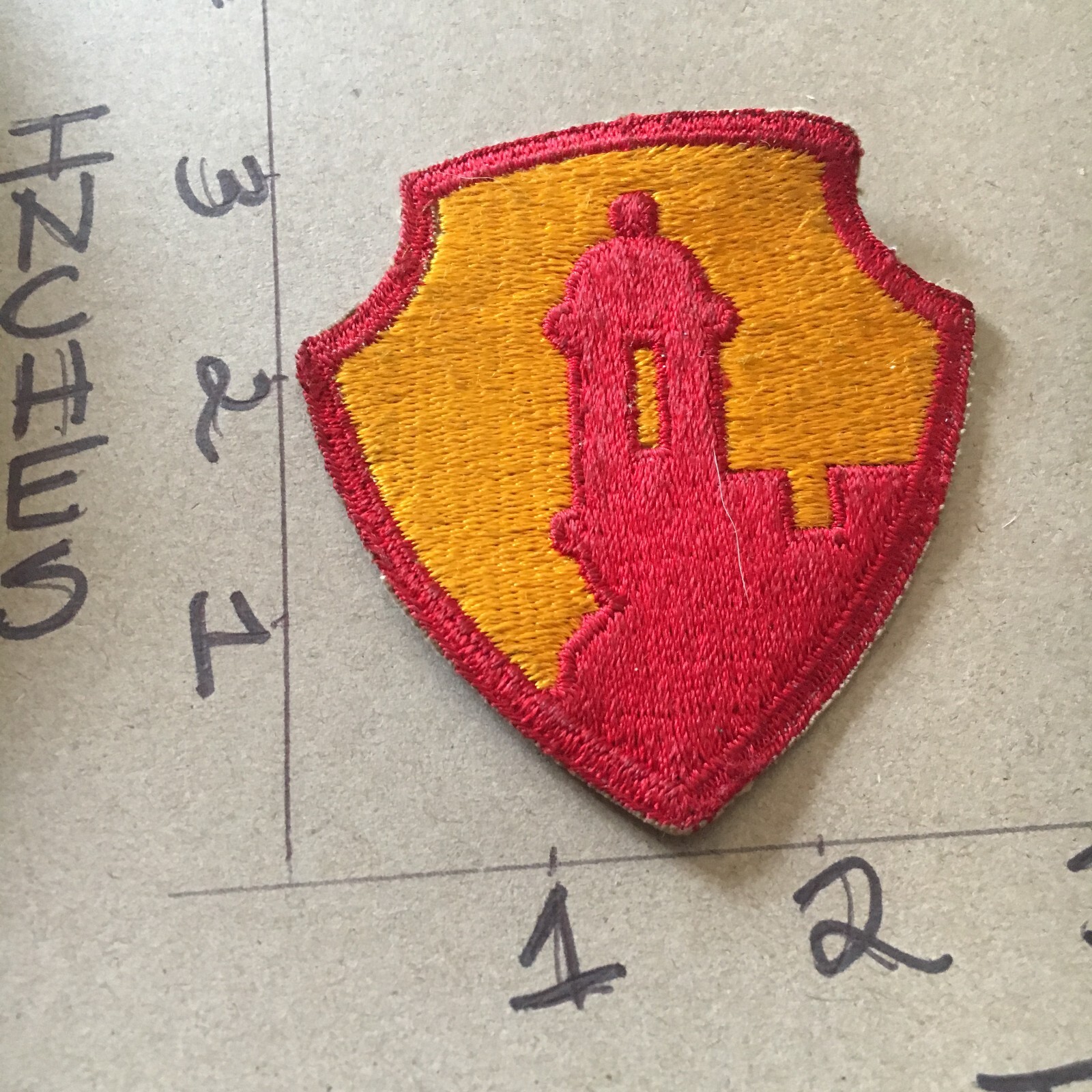 WW2 to Korea era Army Antilles Department c/e no glow Patch 4/24/25