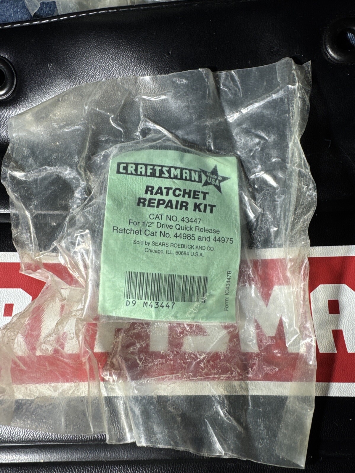 Sears Craftsman USA Nos 1/2” Drive Ratchet Repair Kit 43447 For 44985 44975 Quik
