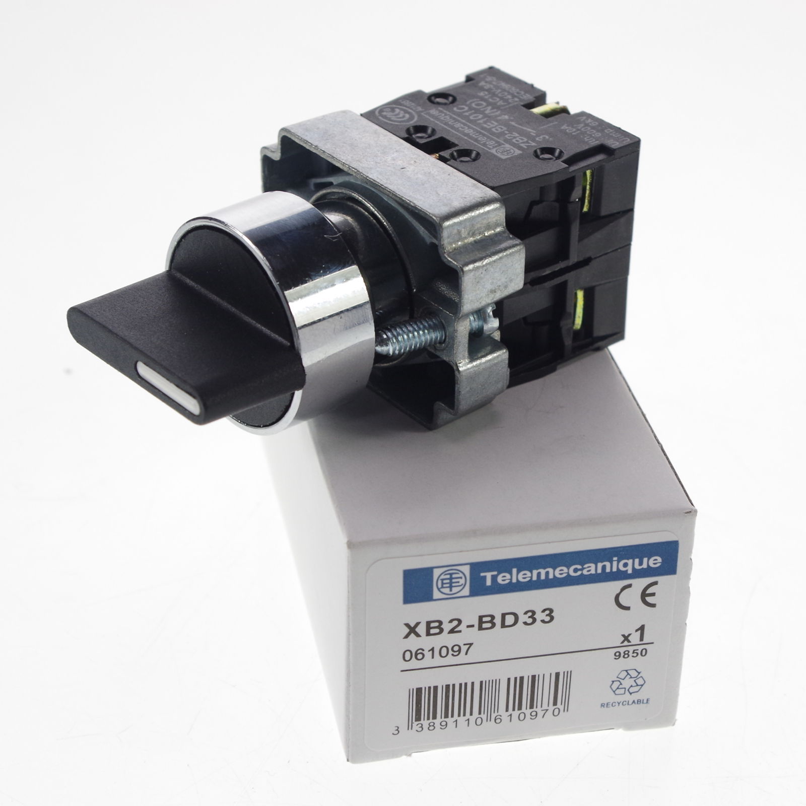 3 Position 2 Normal Open Maintained Select Selector Switch XB2BD33C  x 4