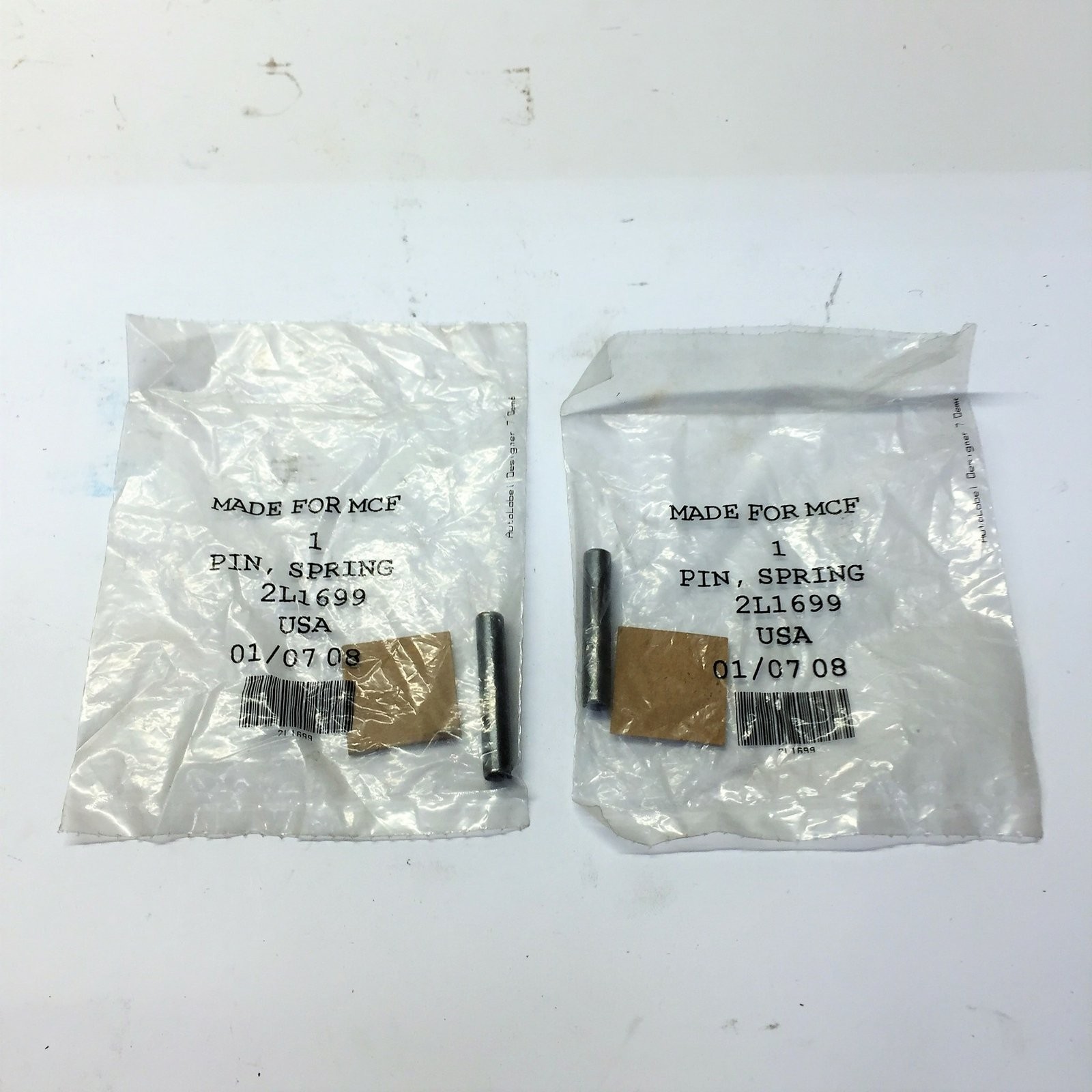 Caterpillar CAT/MCF 1/4"x1-1/2" Spring Roll Pin 2L1699 [Lot of 2] NOS