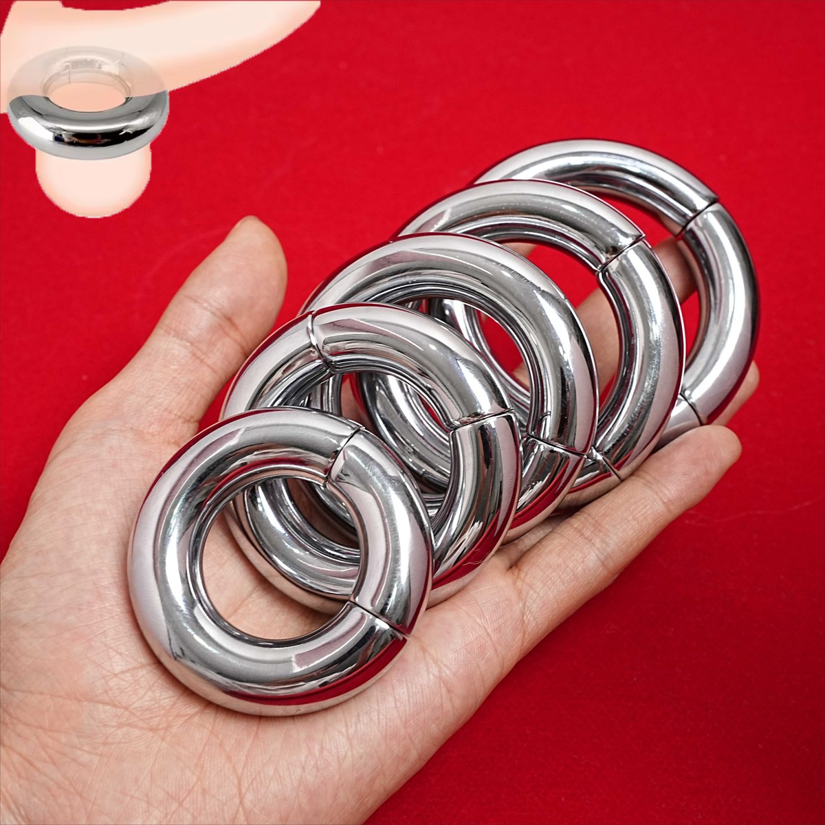 Male Magnetic Stainless Steel Ball Stretcher Weight Heavy Ball Stretching Weight
