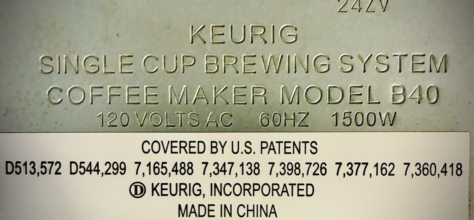 Keurig Single Cup Coffee Maker 2 Size Options MODEL B40 GREAT CONDITION