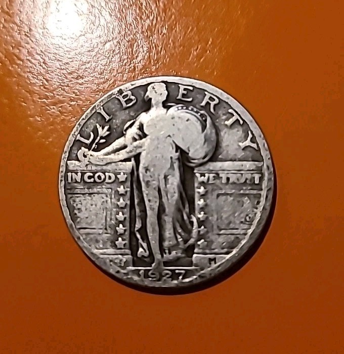 1927 P STANDING LIBERTY QUARTER GOOD CONDITION