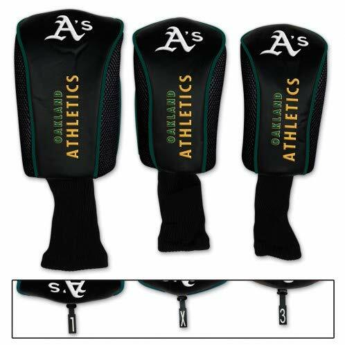 Oakland A's 3 Pack Mesh Headcover Set, Longneck