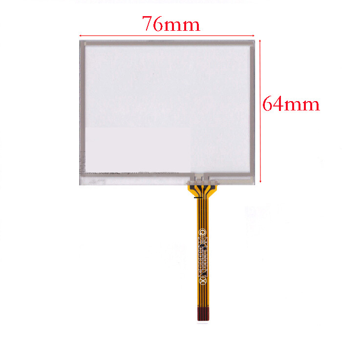 3.5inch 4-wire Resistive 76*63mm Touch Screen Glass For GPS Navigator 76x63mm