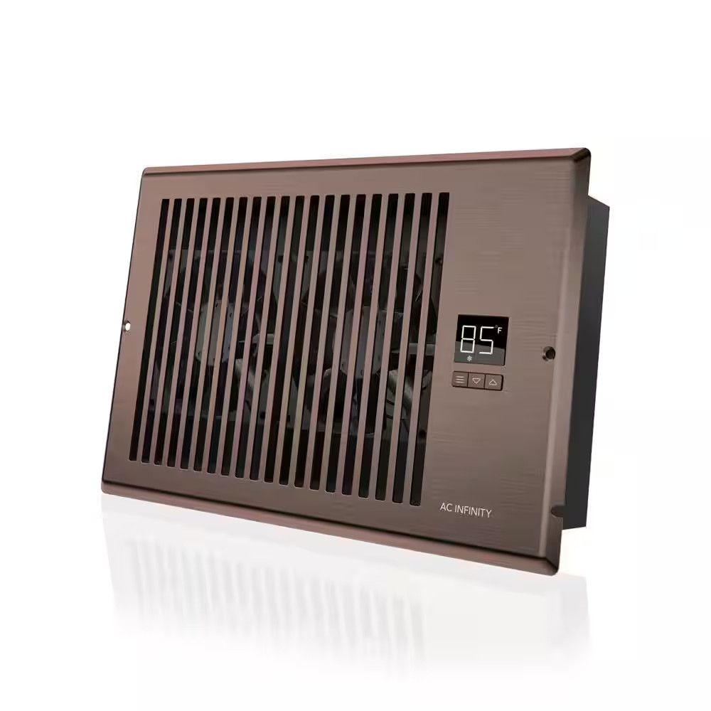 Airtap T6 120 CFM 6 In. X 10 In. Quiet Register Booster Fan with Thermostat Cont