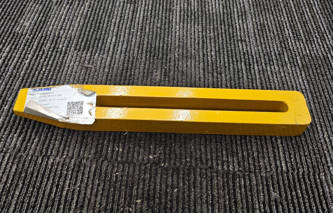 XCMG 228304111 Adjustable Scraping Tooth Scraper Bar CV123U II PD 14-1 - Yellow