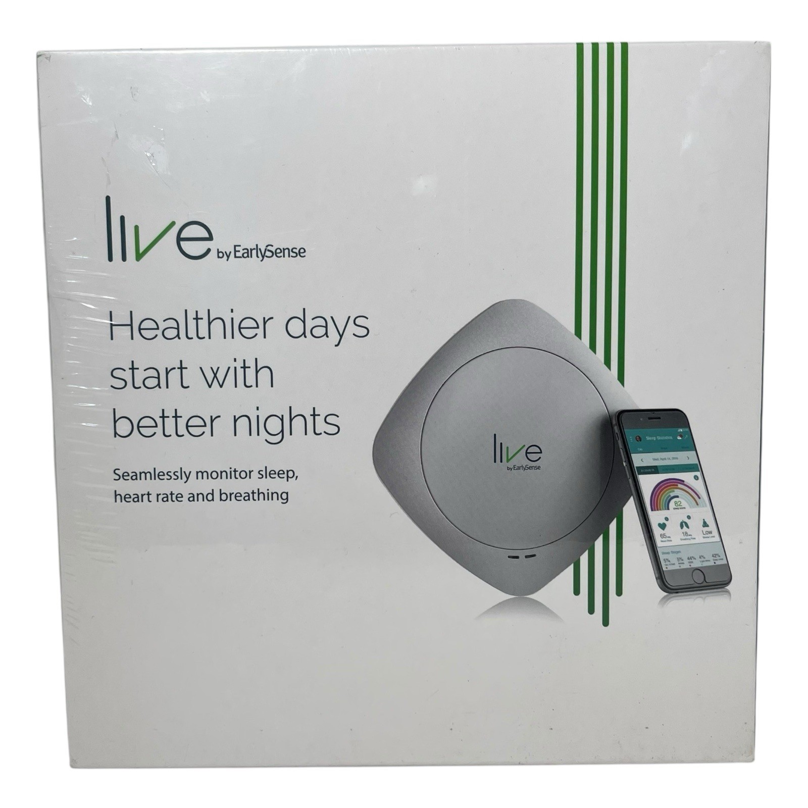 Live by EarlySense Health Monitor Sleep Tracker New Sealed