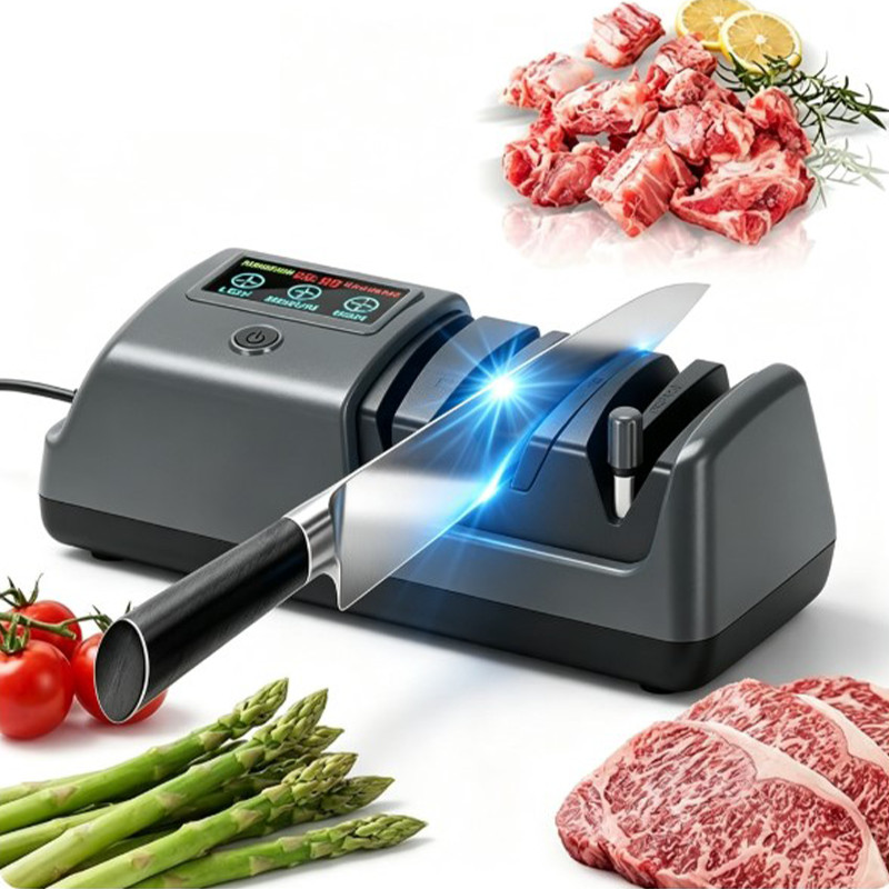 Electric 5 in 1 Knife Sharpener-3 Rotational Speed Adjustable Knife Sharpener