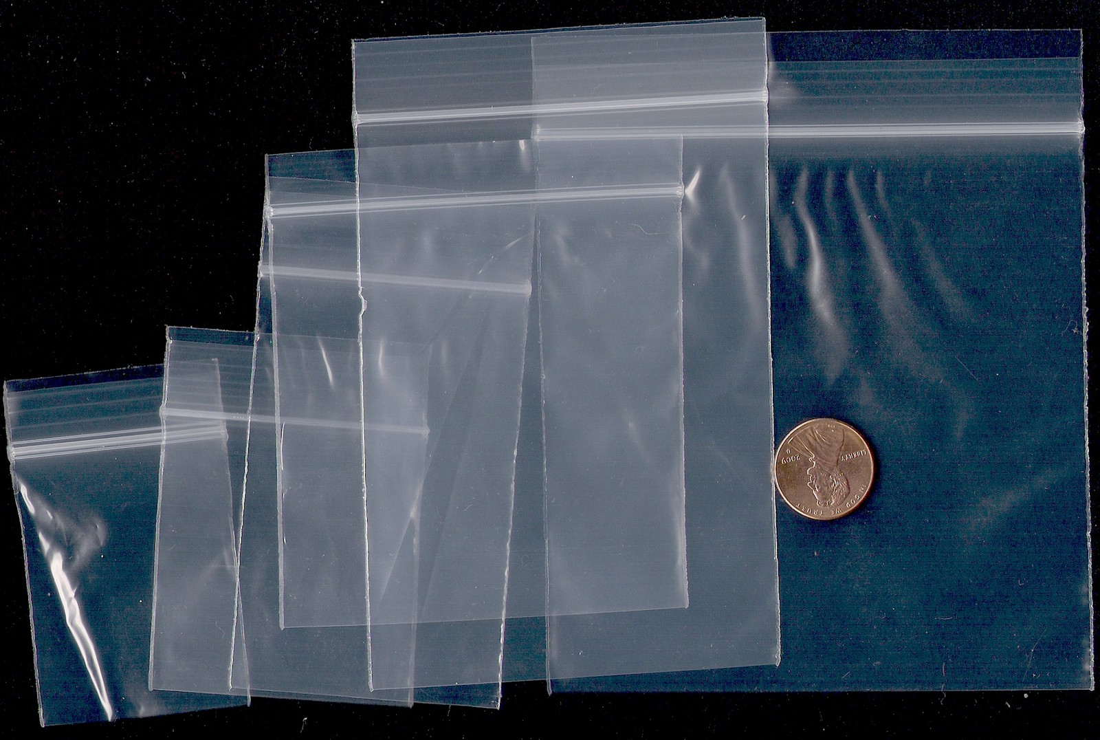 33/33/34 New Mixed Plastic Transparent Zip Closure Clear Reusable Storage Bags