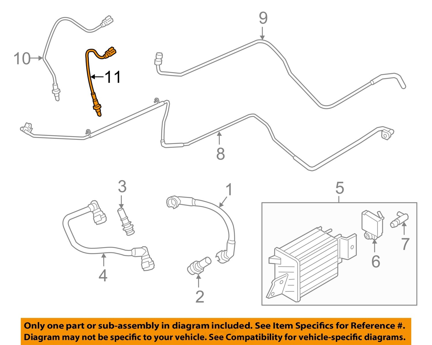 FORD OEM 15-22 F-150 Emission Components-Lwr Oxygen Snsr FL3Z9G444D
