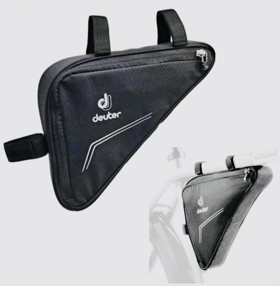 Deuter Mid Frame Triangle Bicycle Bag, Black, Biking Carrying Case 3290621 New