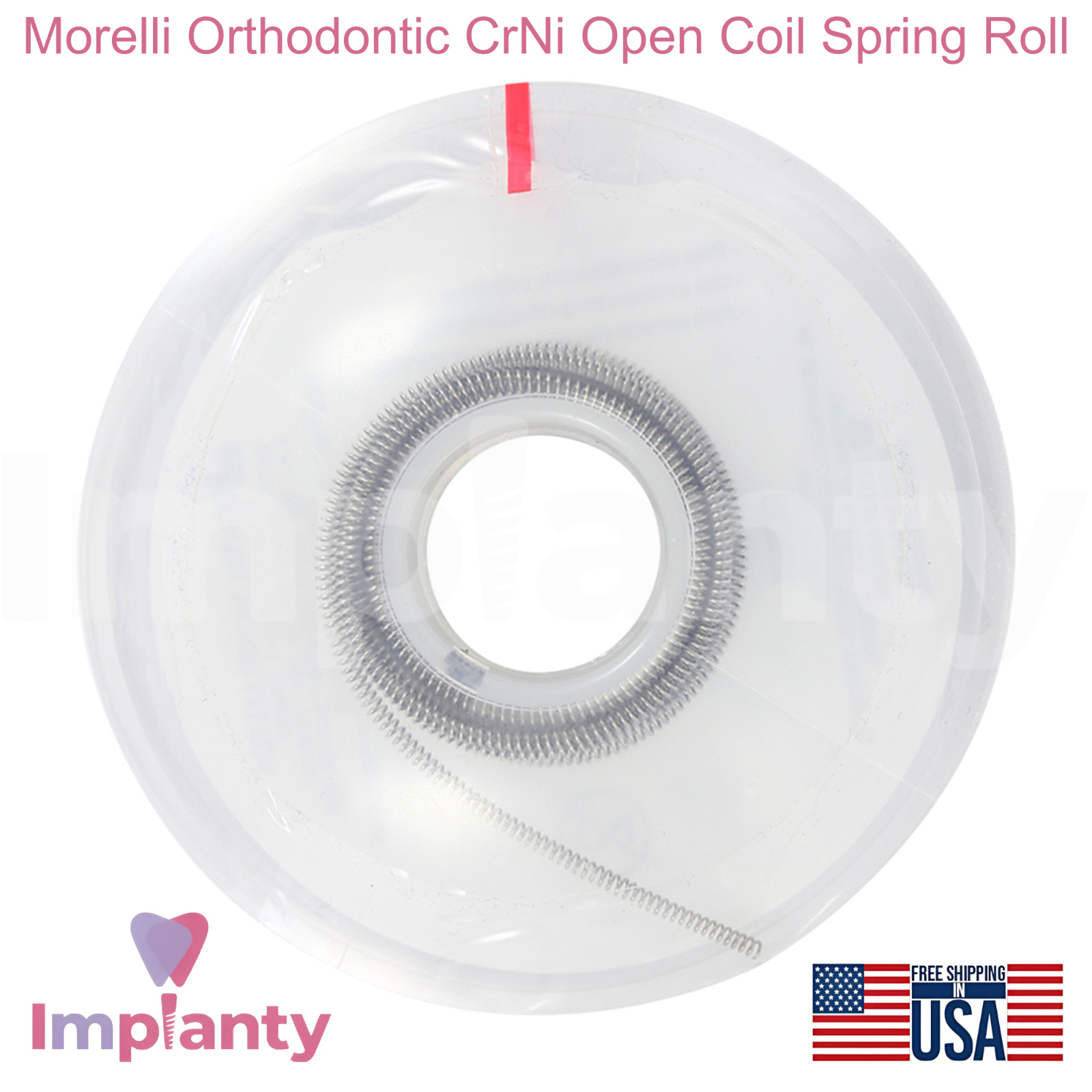 Morelli 0rthodontic Cr-Ni Open Dental Coil Spring Roll Rigid Dentistry Tool