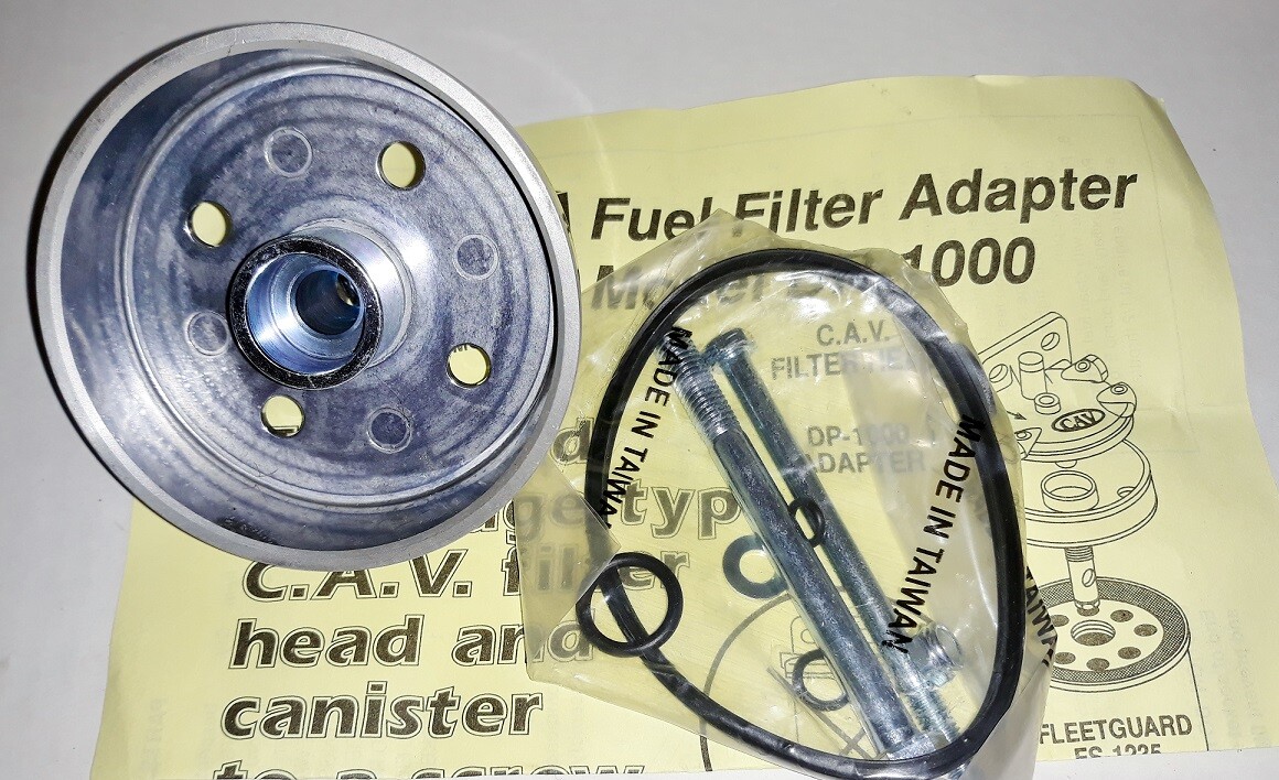 CAV Fuel Filter Conversion Adapter Fits John Deere JCB International Kubota
