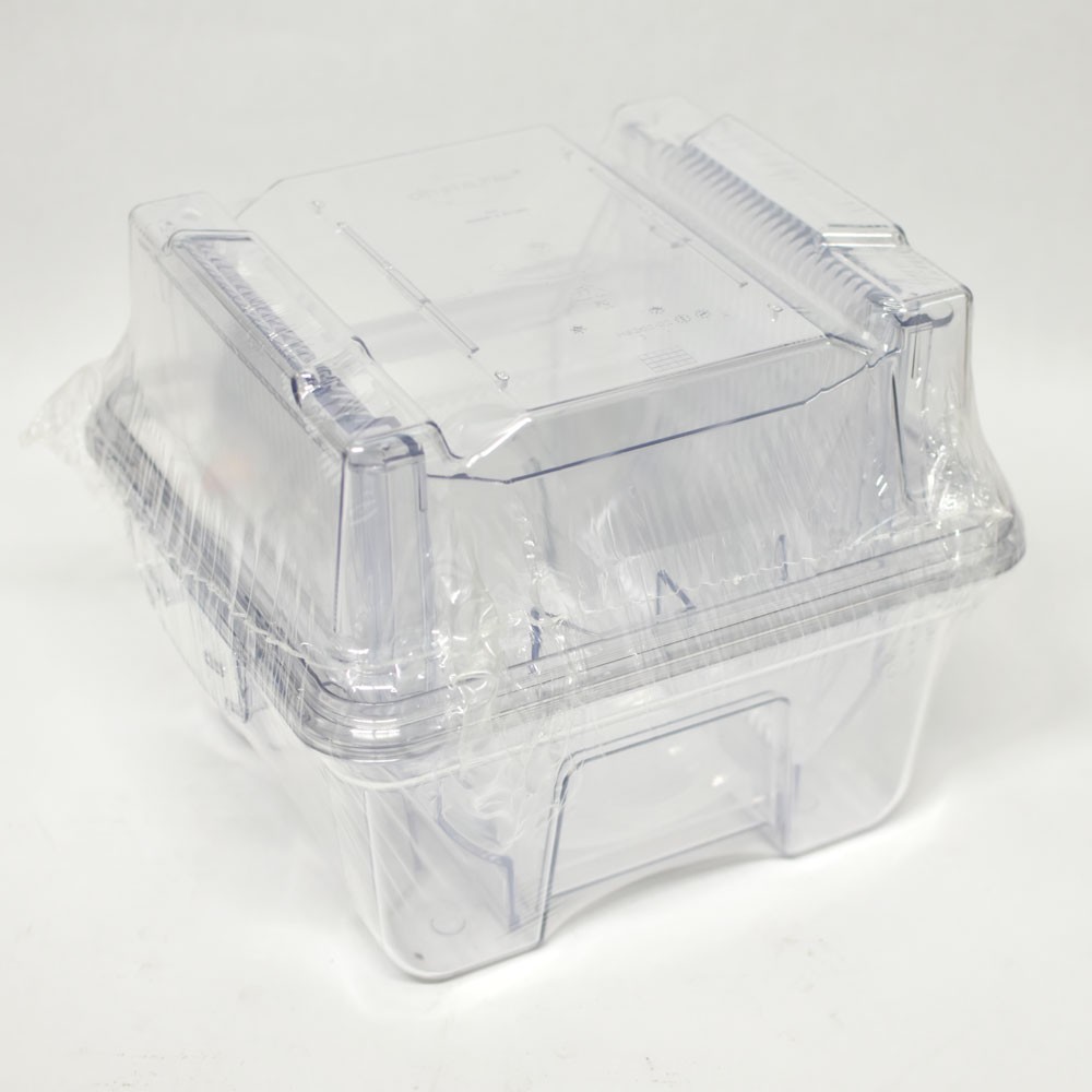 CrystalPak HS200-02 Wafer Shipping Box w/ Entegris XS200-0102 200mm Wafer 25 Cap