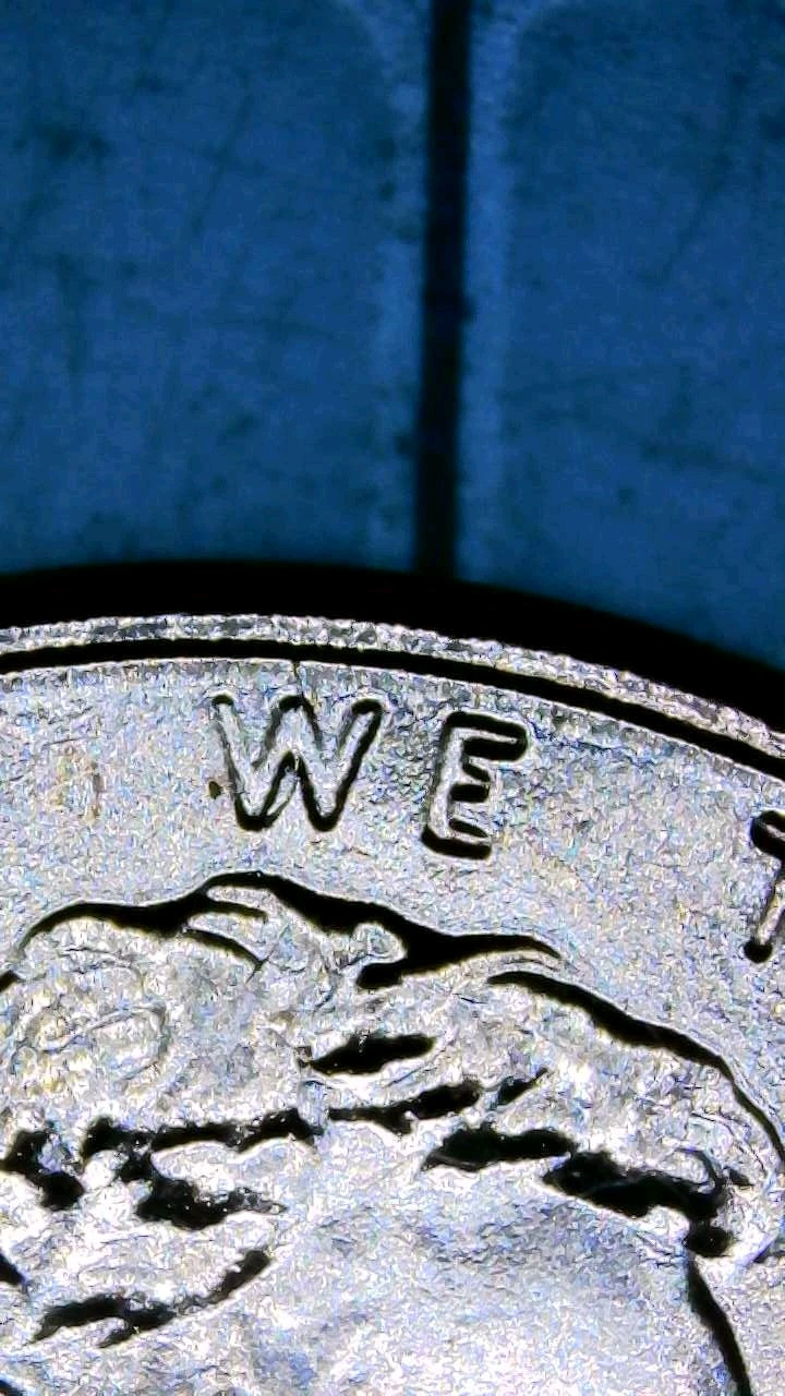 2021 P Lincoln Cent "Spike Head" Die Crack Penny • Almost Uncirculated • Thin