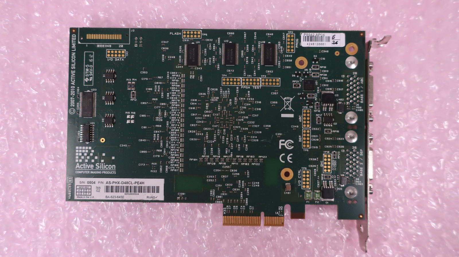 Active Silicon Phoenix PCIE AS-PHX-D48CL-PE4H Capture Card Framegrabber