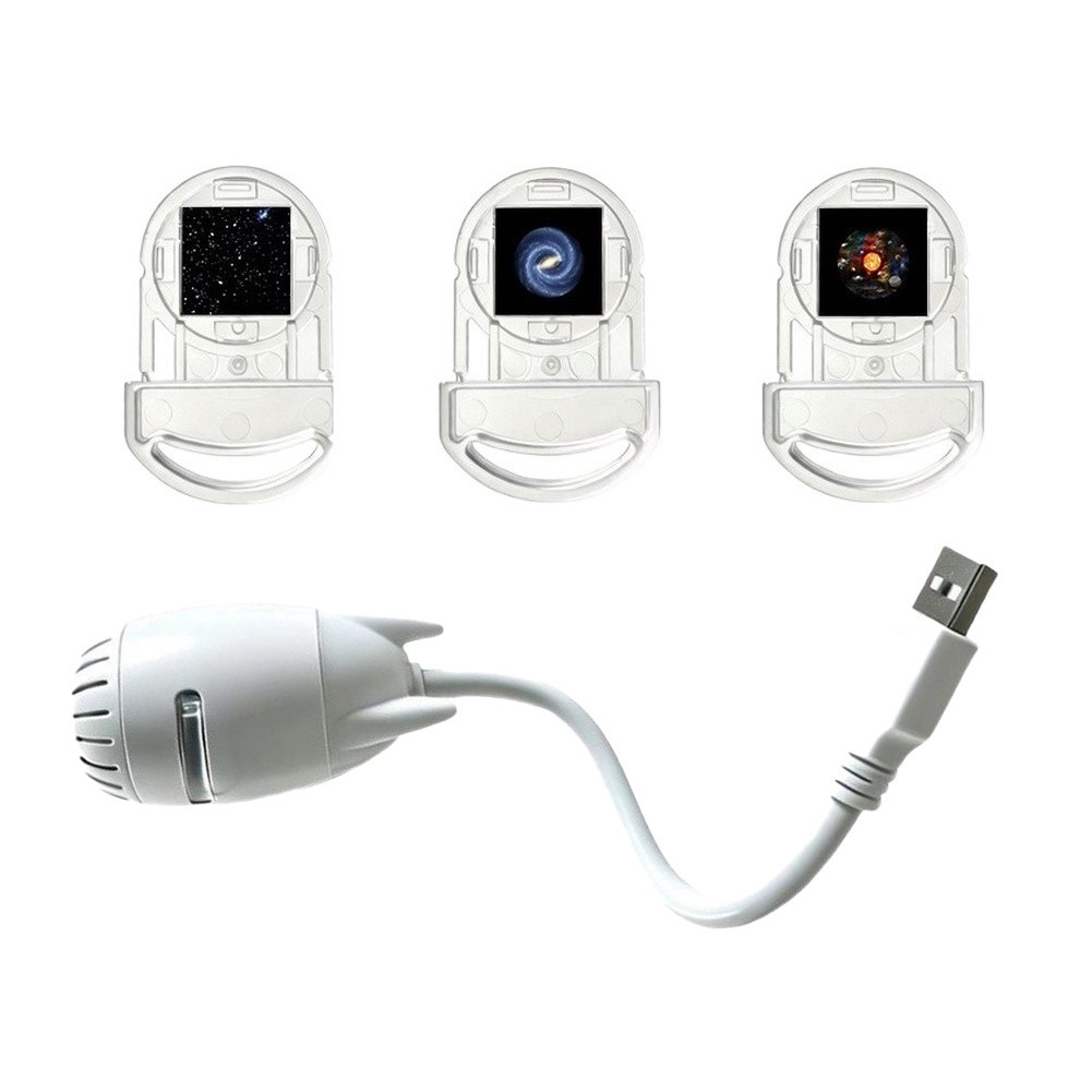 White Starry Night For Projector Lamp USB Flexible Insert Easy Operation