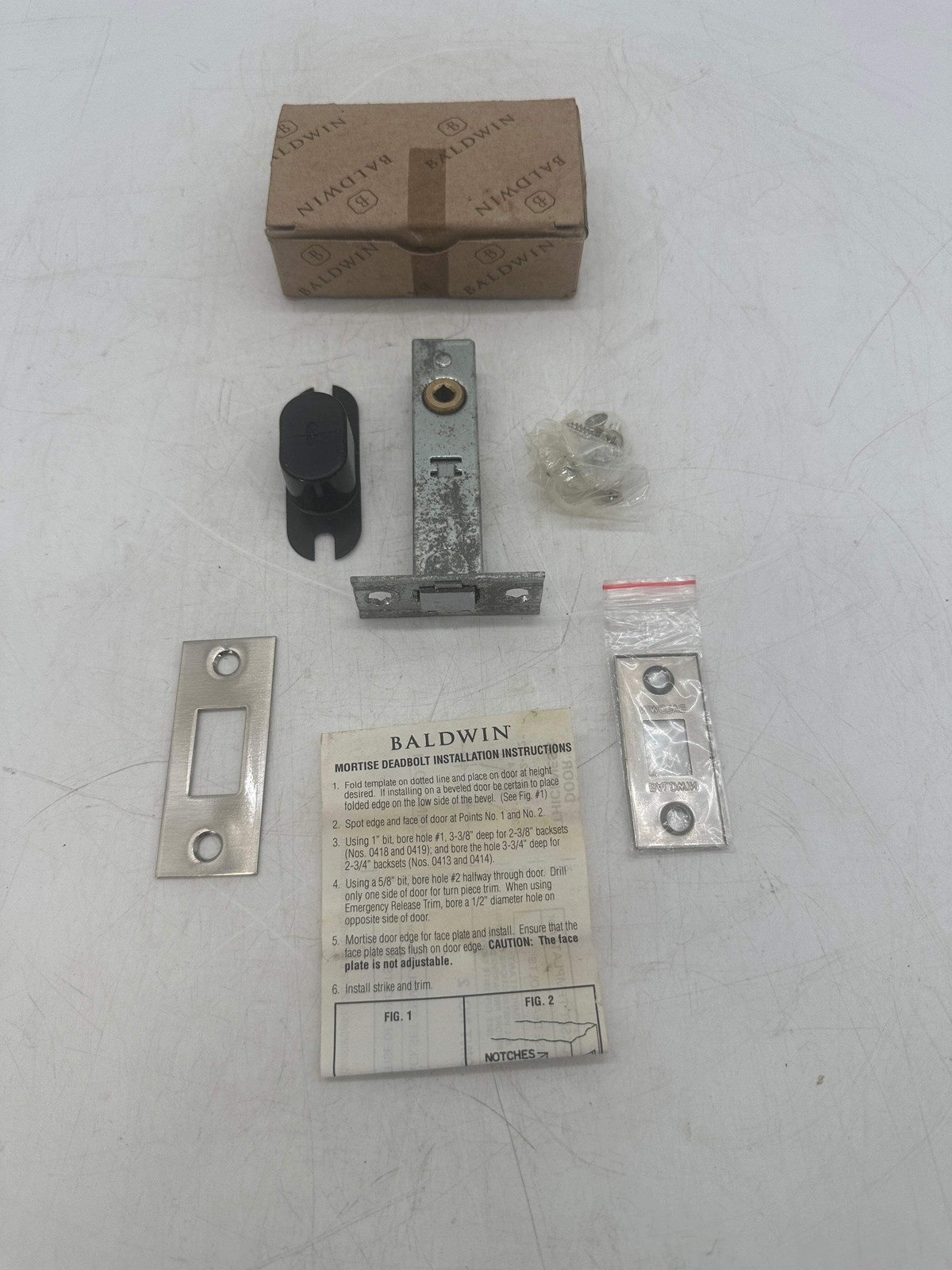 Baldwin 0413.150.LTP Mortise Door Bolt Less Turn Piece (Open Box)
