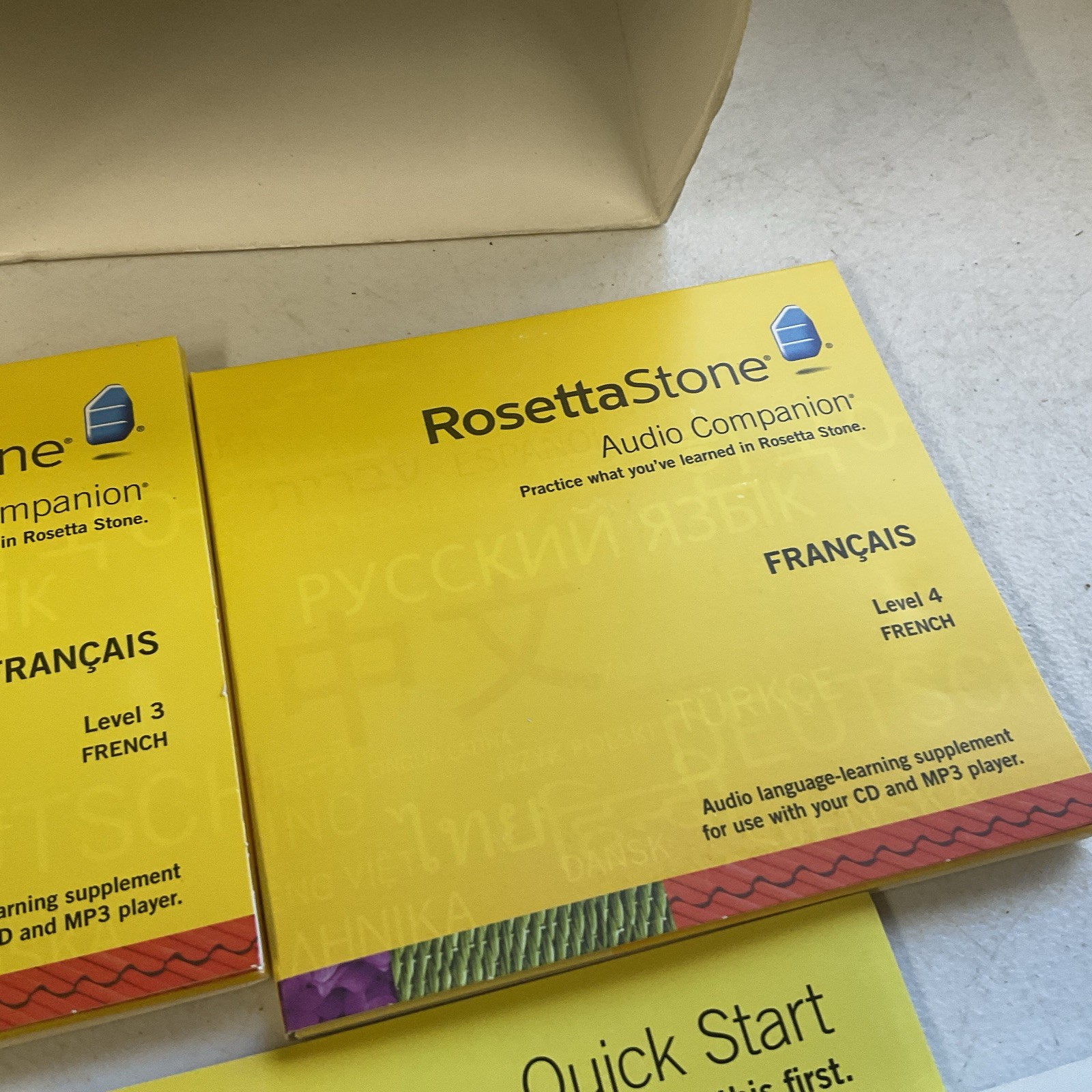 Rosetta Stone French Francais Level 1-5 CD Set Version 4
