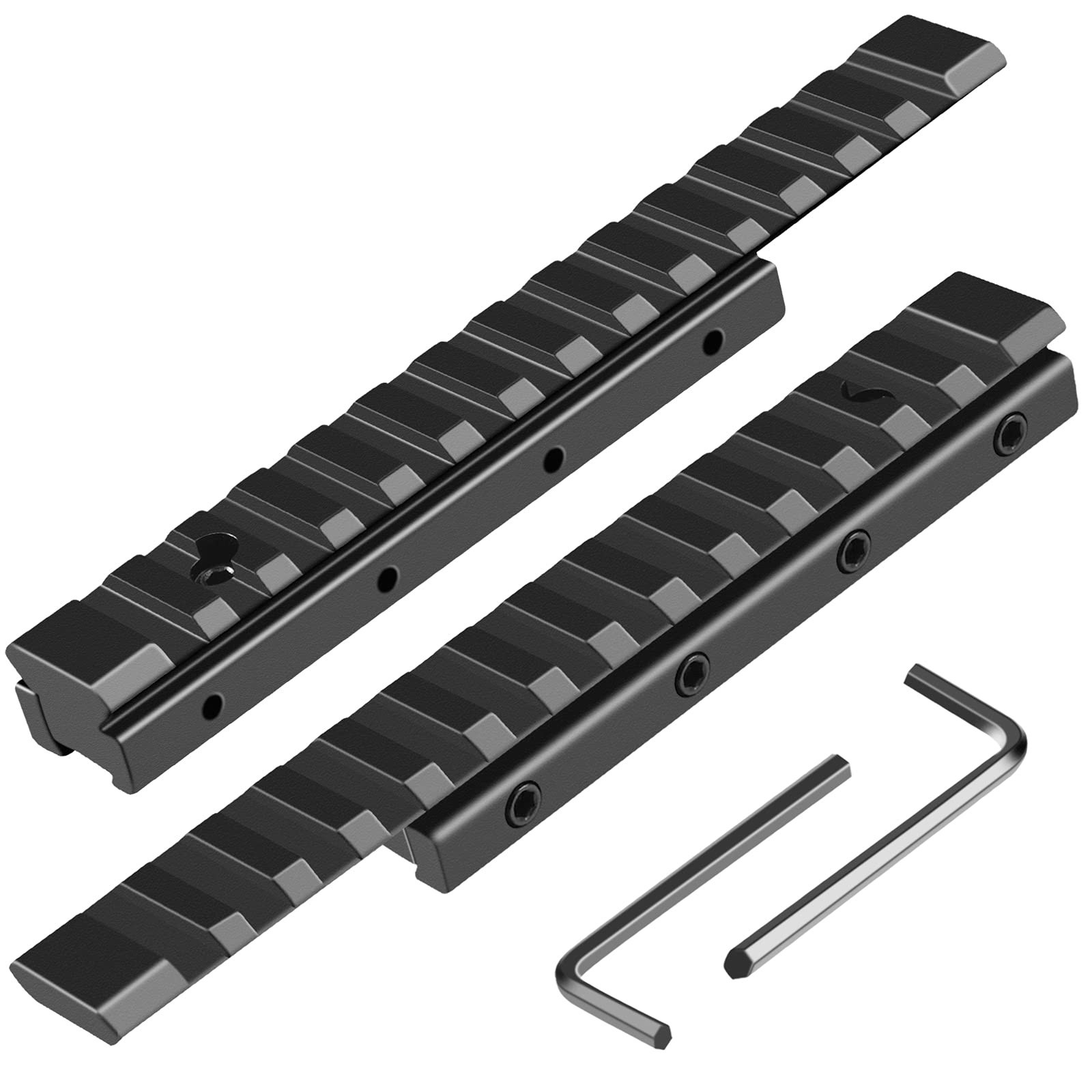 11mm Dovetail to 21mm Picatinny Rail Convert Adapter - 155mm/6.1" Long Extens...
