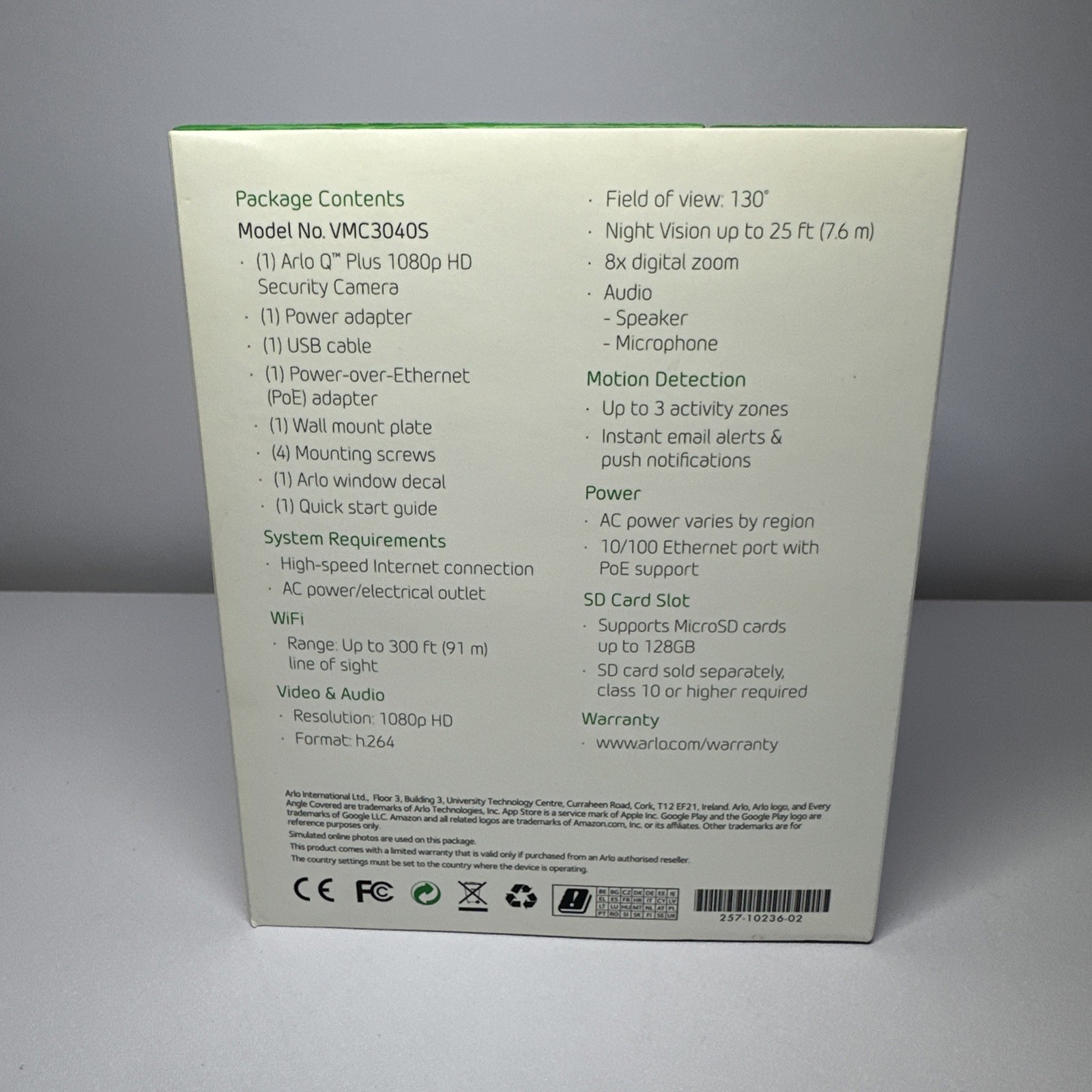 NEW Netgear Arlo Q Plus VMC3040S Sealed