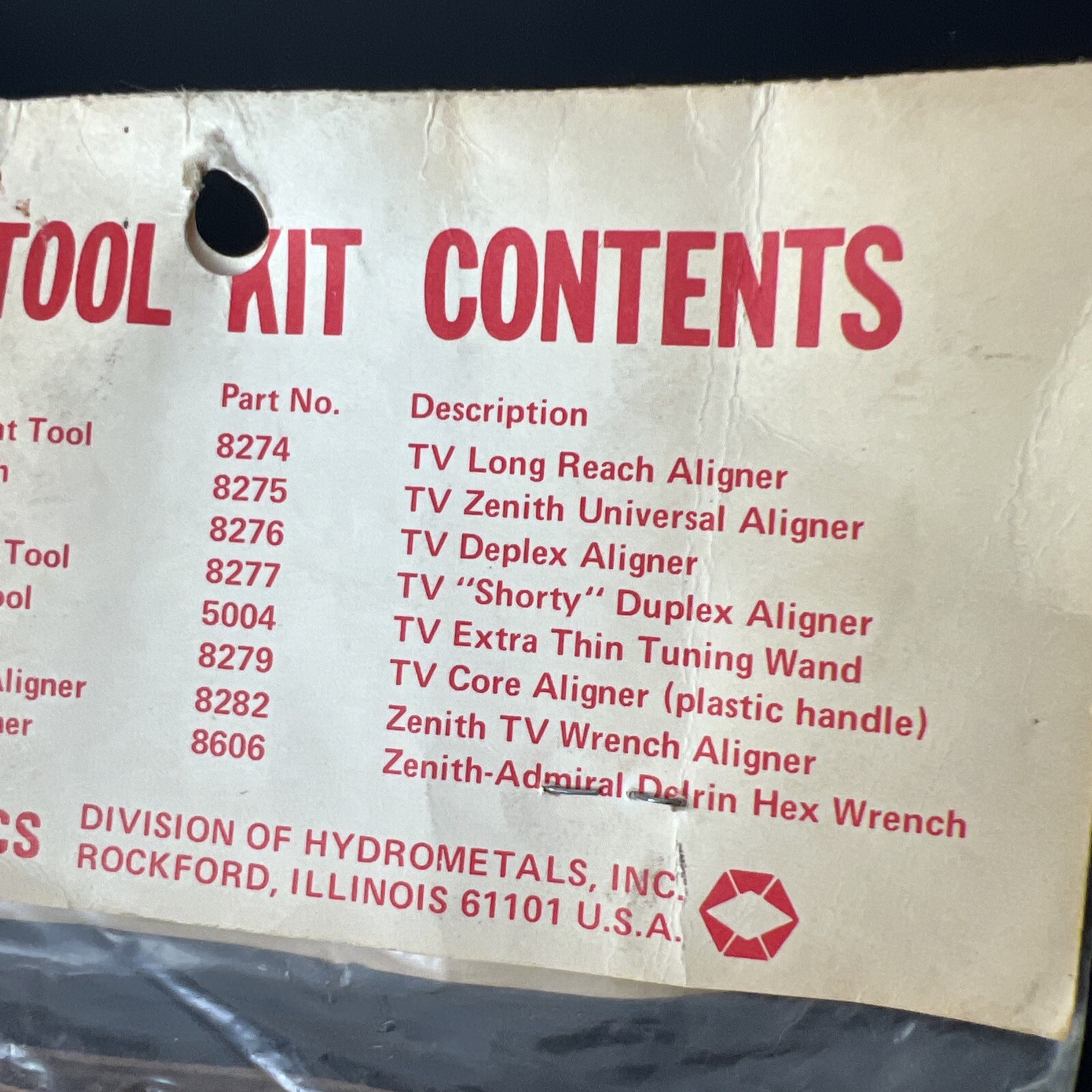 GC Electronics Standard TV Alignment Tool Kit Vintage New Sealed