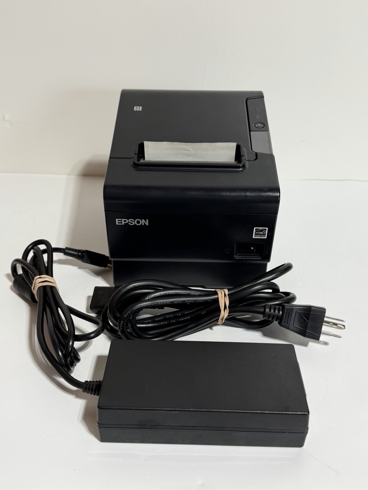 EPSON TM-T88VI Thermal POS receipt printer Ethernet USB Serial M338A Power Cord