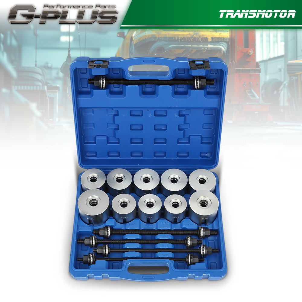 27 PCS Universal Press & Pull Sleeve Kit Bush Bearing Removal Insertion Tool Kit