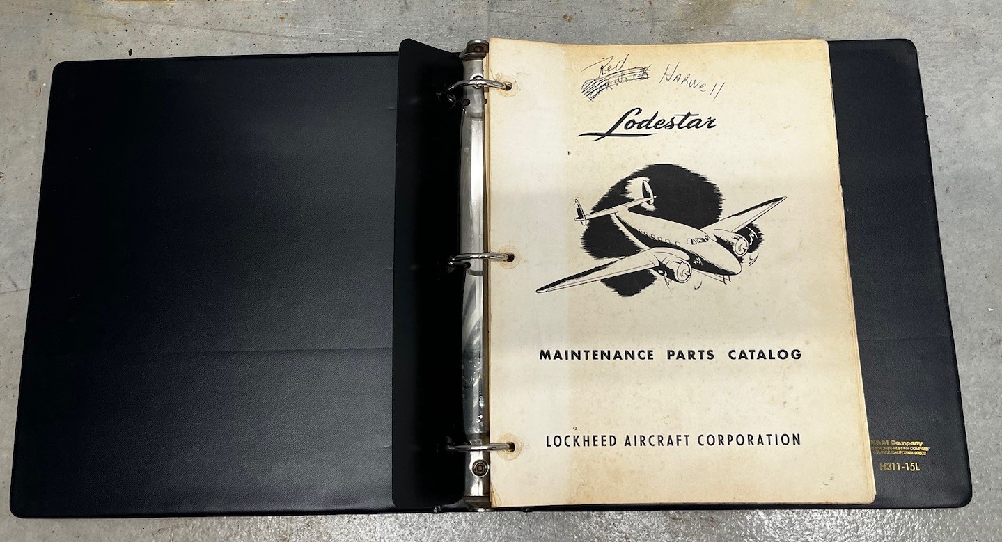 Lockheed Lodestar Model 18 Maintenance Parts Catalog-Original